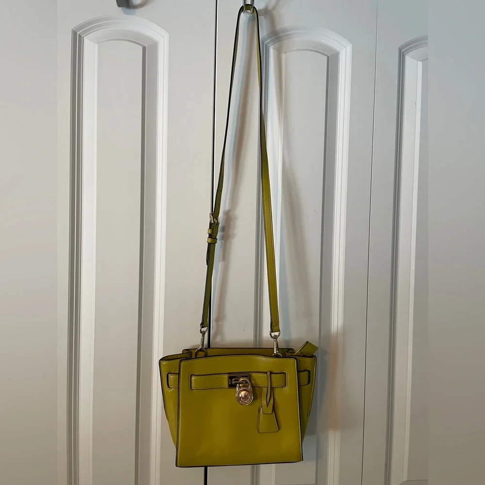 Michael Kors Apple Green Hamilton Crossbody
